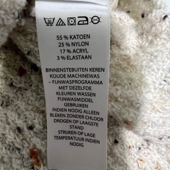 FOR THEE ECRU AND MULTI SWEATER size Large - Picture 8 of 8